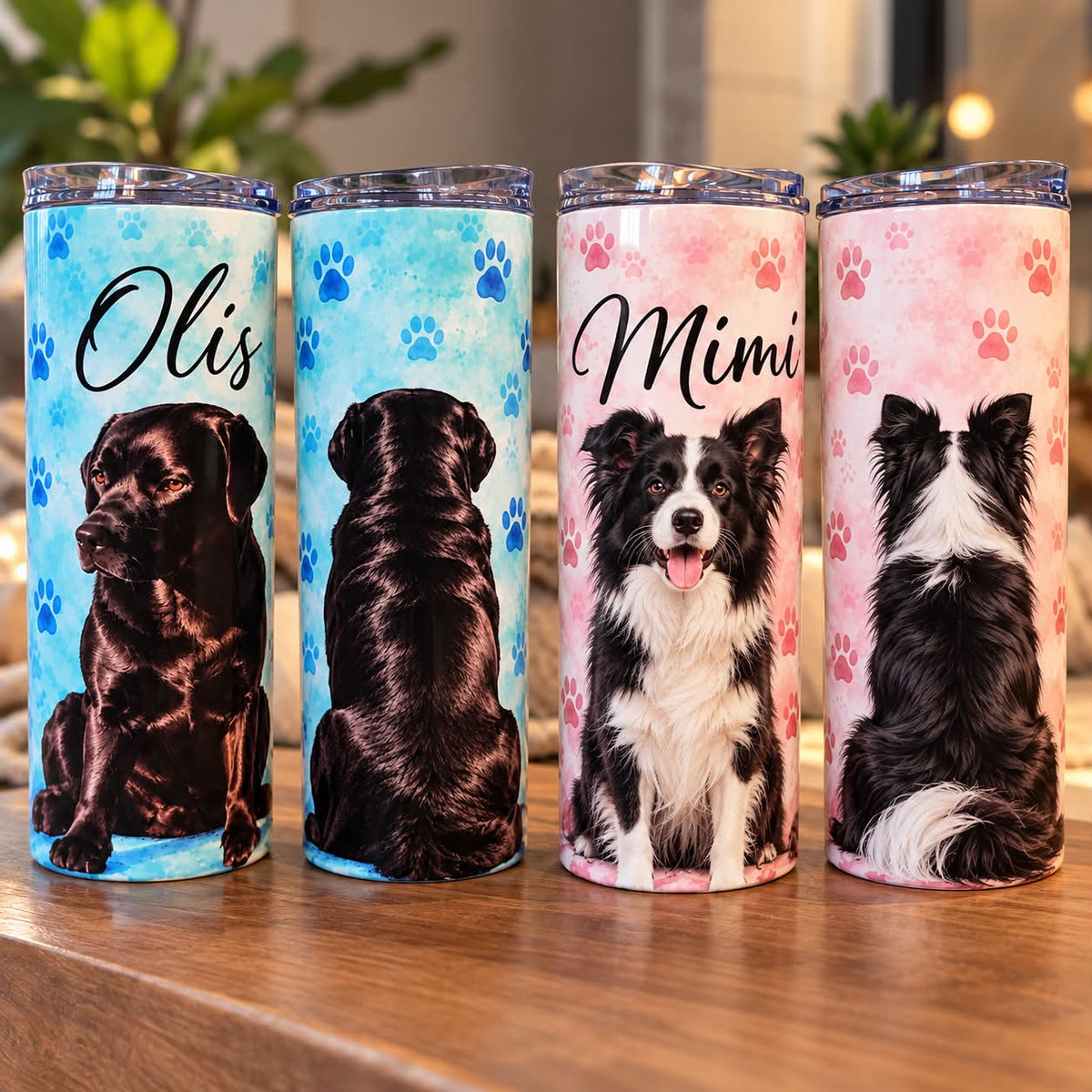 Personalized Dog Portrait tumbler