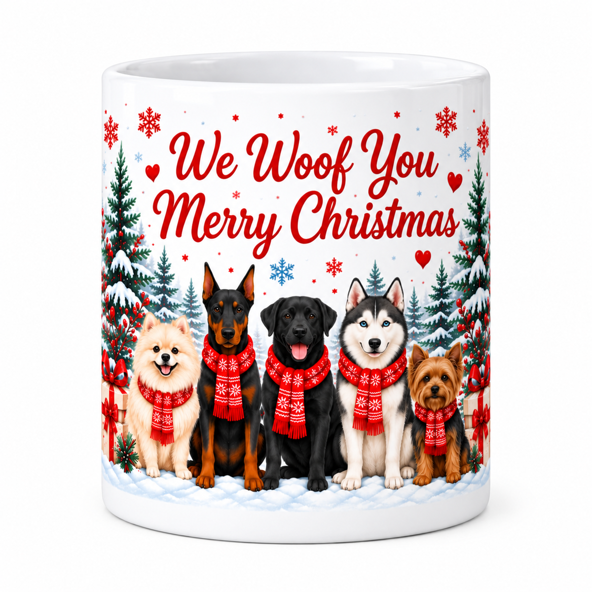 We Woof You Merry Christmas Mug – Christmas Gift for Dog Lovers