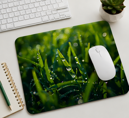 Morning Dew Grass Mouse Pad