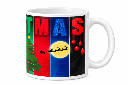 Christmas Mug – Colorful CHRISTMAS Holiday Coffee Cup