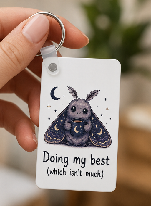 Minimalistic keychains with Big Personalities