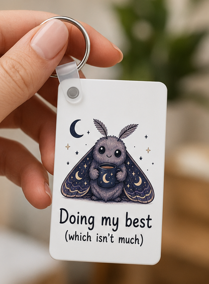 Minimalistic keychains with Big Personalities
