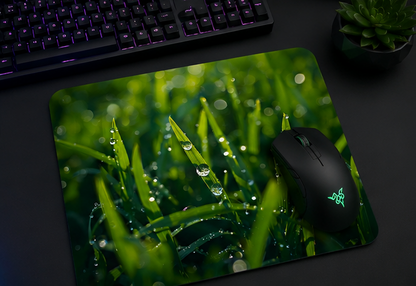 Morning Dew Grass Mouse Pad