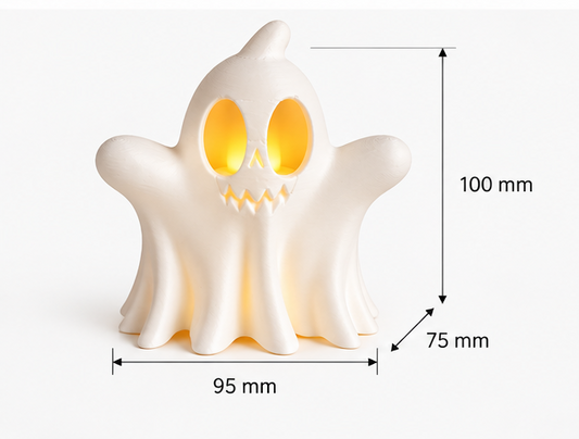 3D Printed Ghost LED Tea Light Holder