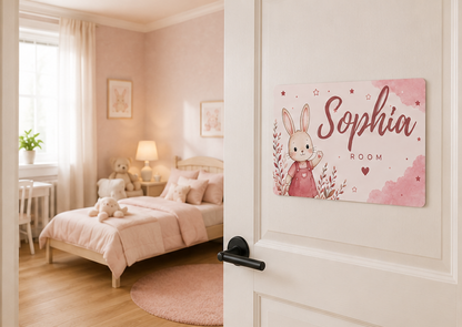 Personalized Bunny Door Sign