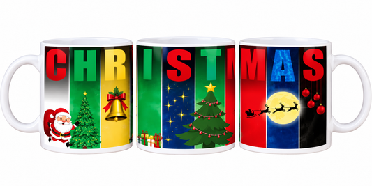 Christmas Mug – Colorful CHRISTMAS Holiday Coffee Cup