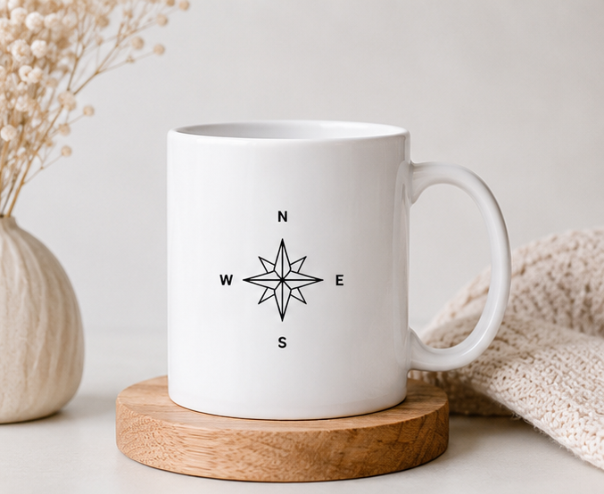 Minimalist Mountain & Forest Mug