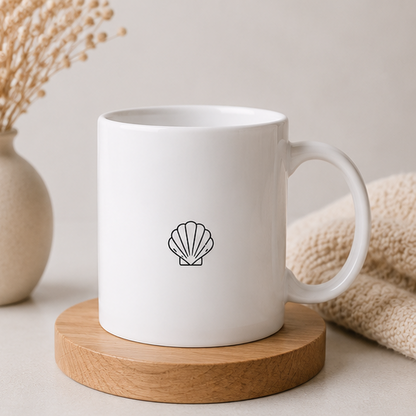 Minimalist Ocean Wave Mug