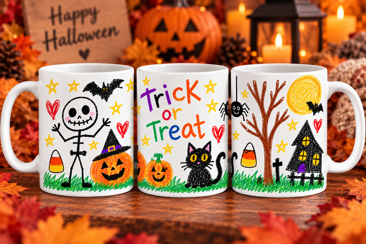 Trick or Treat Cat mug 