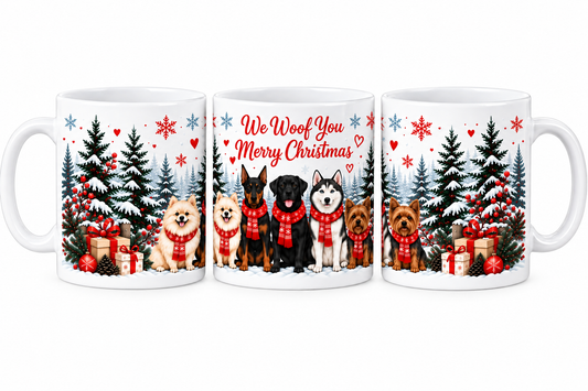 We Woof You Merry Christmas Mug – Christmas Gift for Dog Lovers