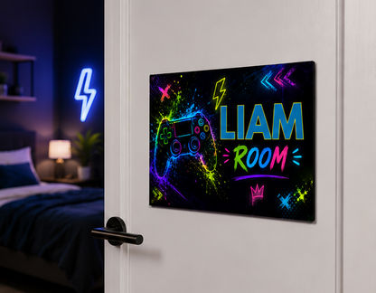Personalized Gaming Door Sign