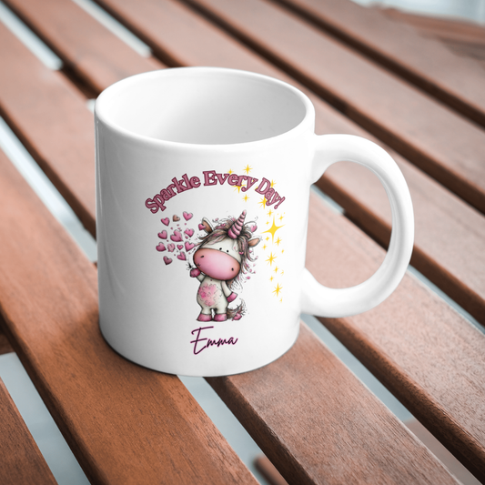 Sparkle Every Day-Personalized Unicorn Mug