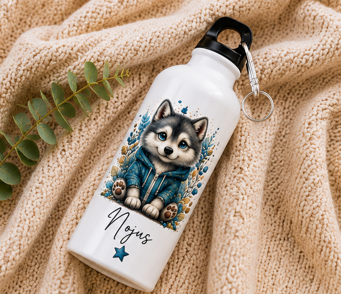 Personalized Husky Water Bottle