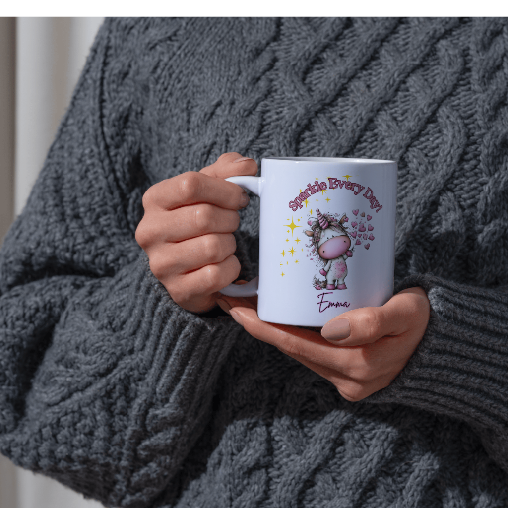 Sparkle Every Day-Personalized Unicorn Mug
