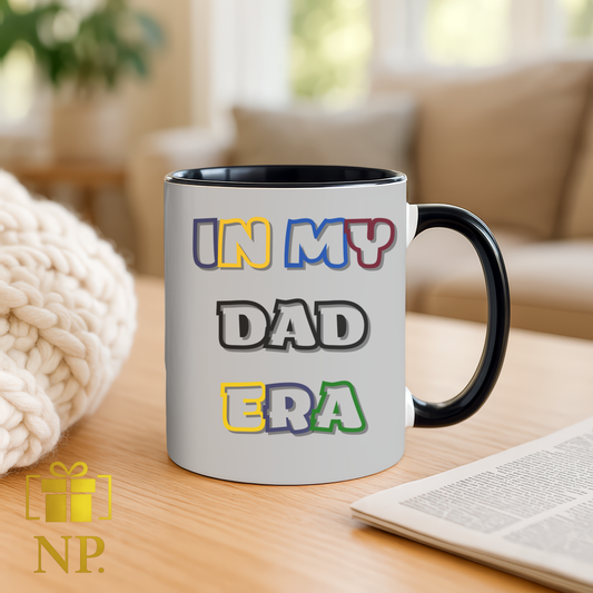 In My Dad Era- Black Accent Ceramic Mug