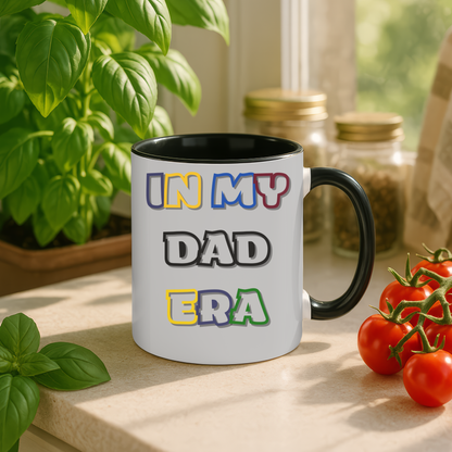 In My Dad Era- Black Accent Ceramic Mug