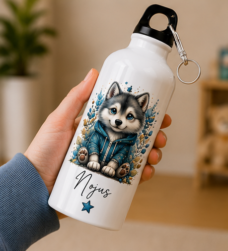 Personalized Husky Water Bottle