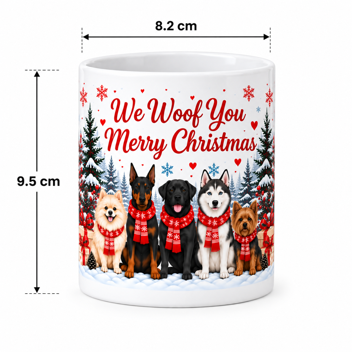 We Woof You Merry Christmas Mug – Christmas Gift for Dog Lovers