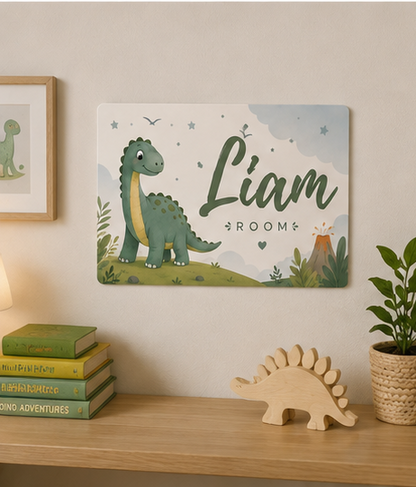 Personalized Dinosaur Door Sign