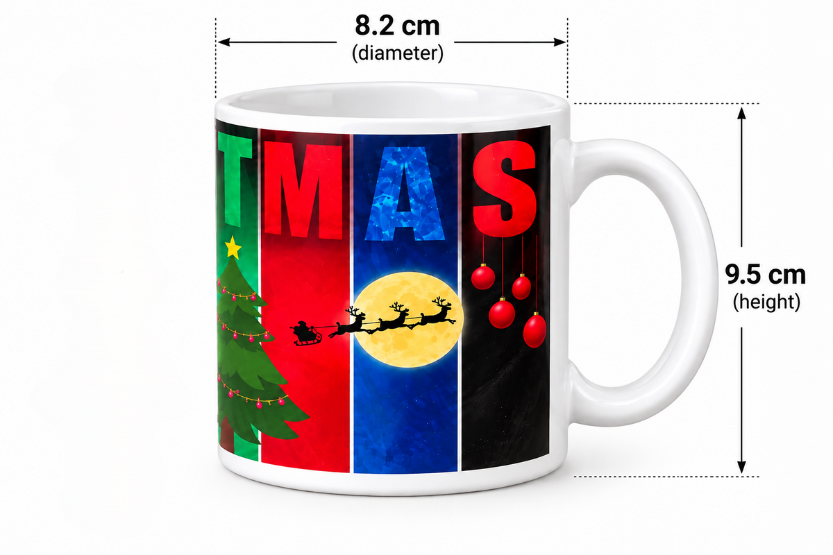 Christmas Mug – Colorful CHRISTMAS Holiday Coffee Cup
