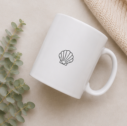 Minimalist Ocean Wave Mug