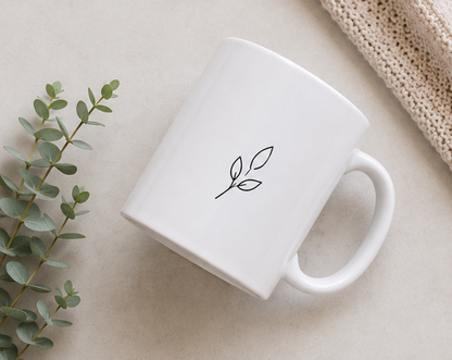 Minimalist Eucalyptus Mug