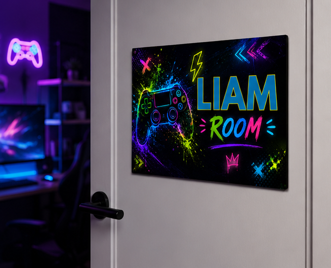 Personalized Gaming Door Sign