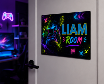 Personalized Gaming Door Sign