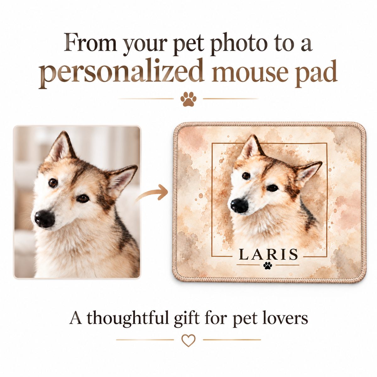 Personalized Pet Photo Mouse Pad