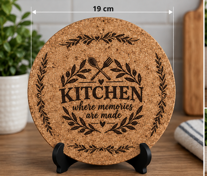 Personalized Engraved Kitchen Trivet – Custom Family Name