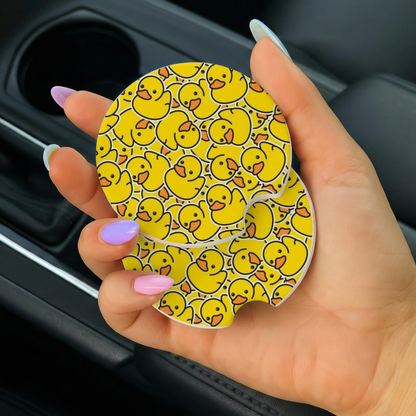Duck Ceramic Car Coaster- Set of 2