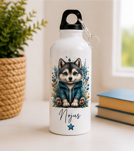 Personalized Husky Water Bottle