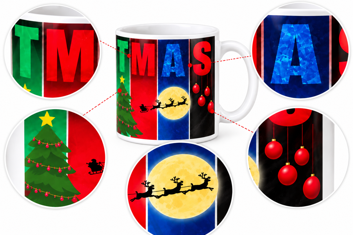 Christmas Mug – Colorful CHRISTMAS Holiday Coffee Cup