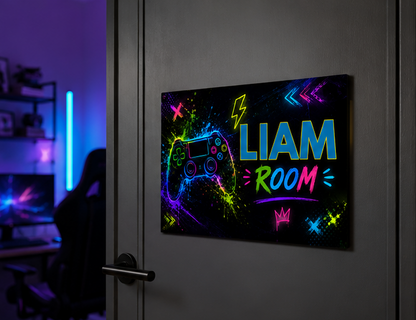 Personalized Gaming Door Sign
