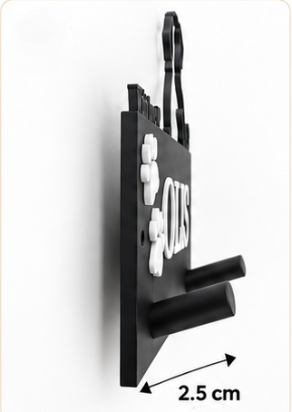 Personalized Dog Leash Holder – Custom Name & Paw Design