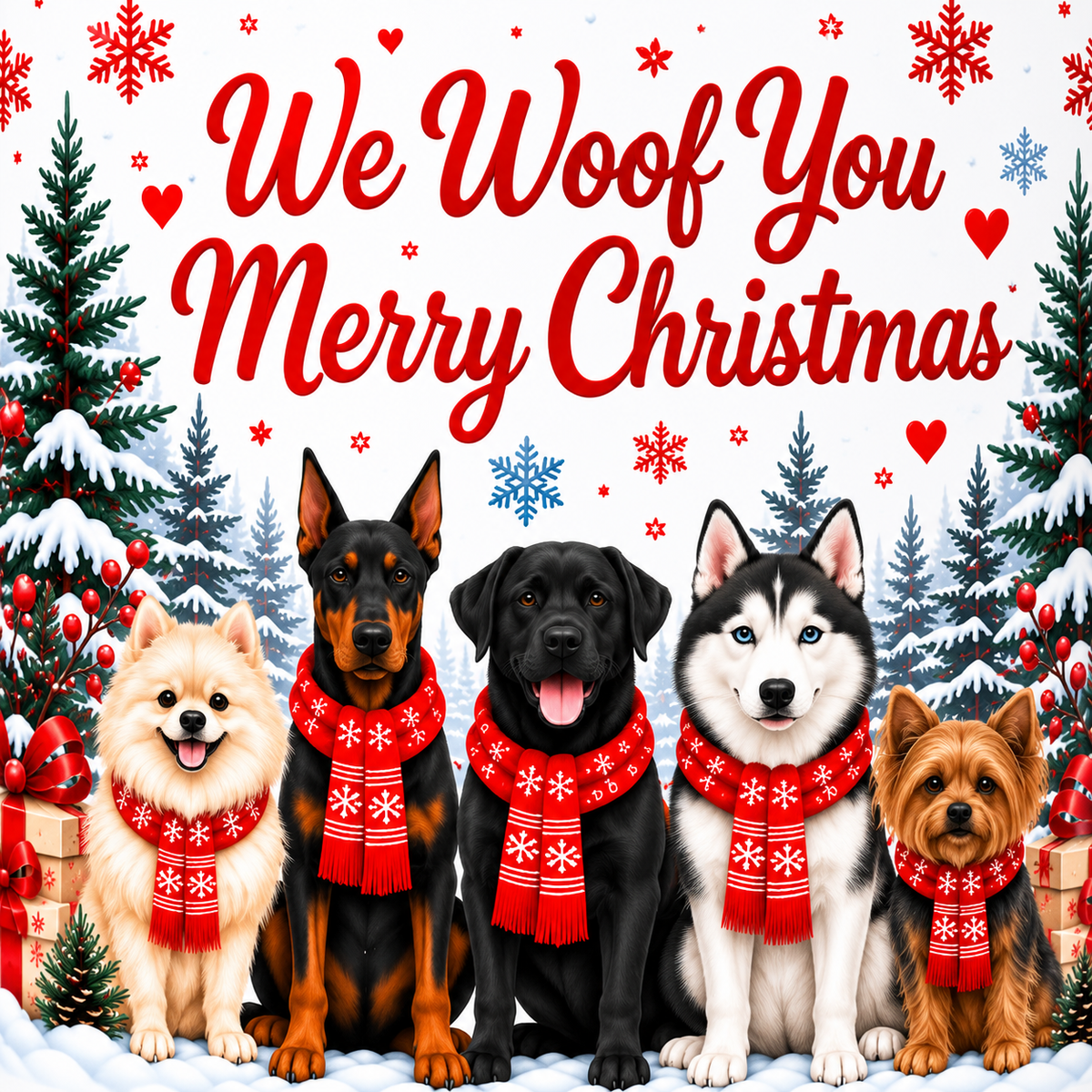 We Woof You Merry Christmas Mug – Christmas Gift for Dog Lovers