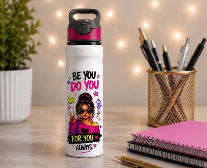 Be You Do You – 750ml Graffiti Water Bottle