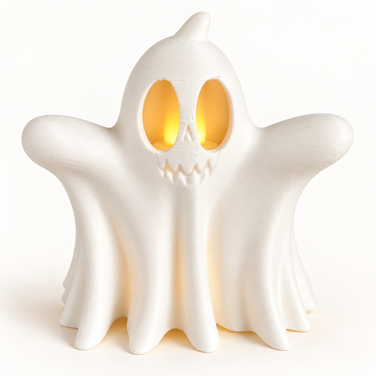 3D Printed Ghost LED Tea Light Holder