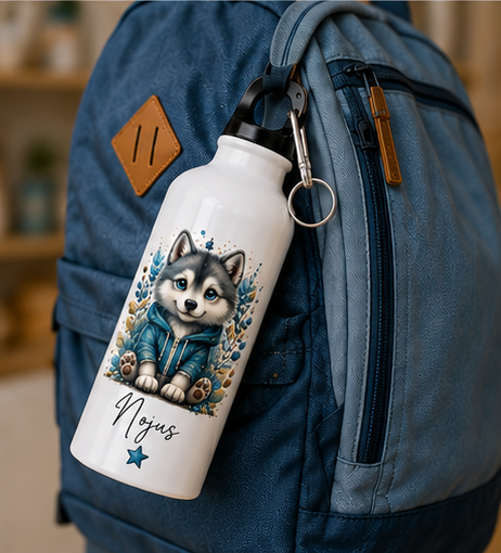 Personalized Husky Water Bottle