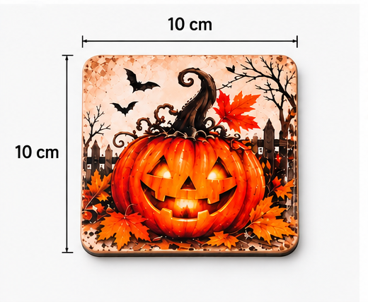 Halloween Drink Coasters – Set of 4