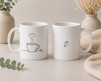 Minimalist Slow Morning Coffee Mug