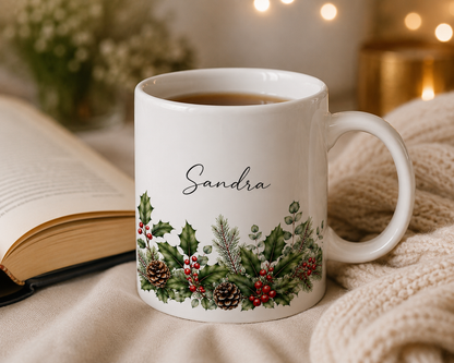 Personalized Birth Flower Mug