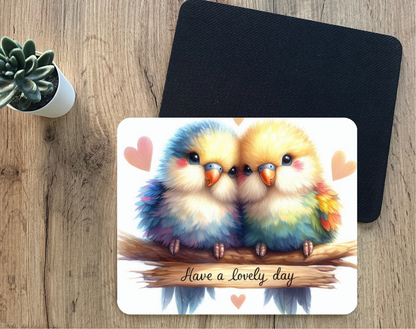Love Birds Mouse Pad