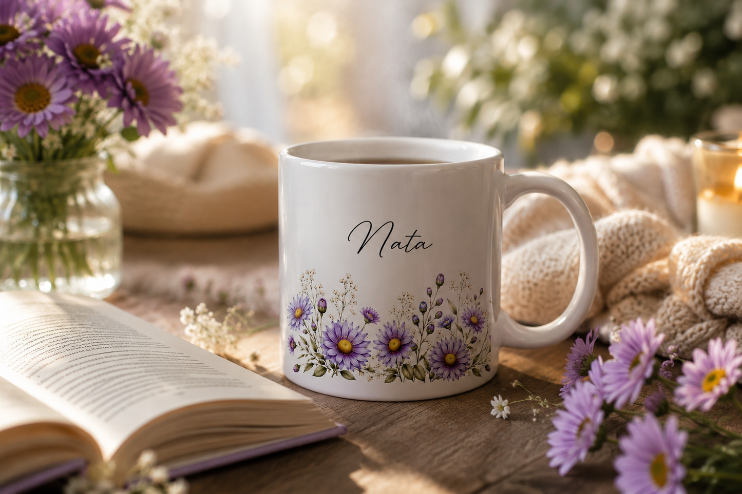 Personalized Birth Flower Mug