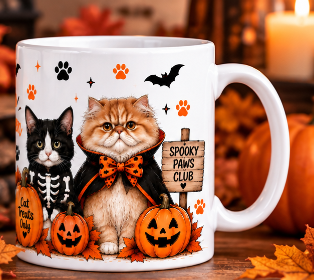 Halloween Pet Mug – Dog or Cat Design