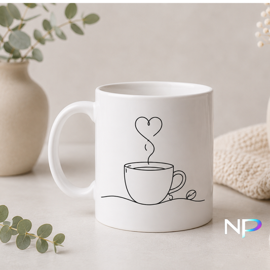 Minimalist Slow Morning Coffee Mug