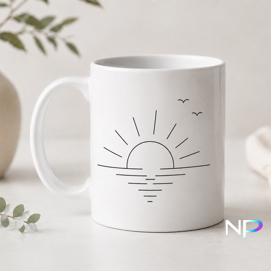 Minimalist Sunrise Mug
