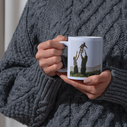 Custom Photo & Text Mug- Personal Gift