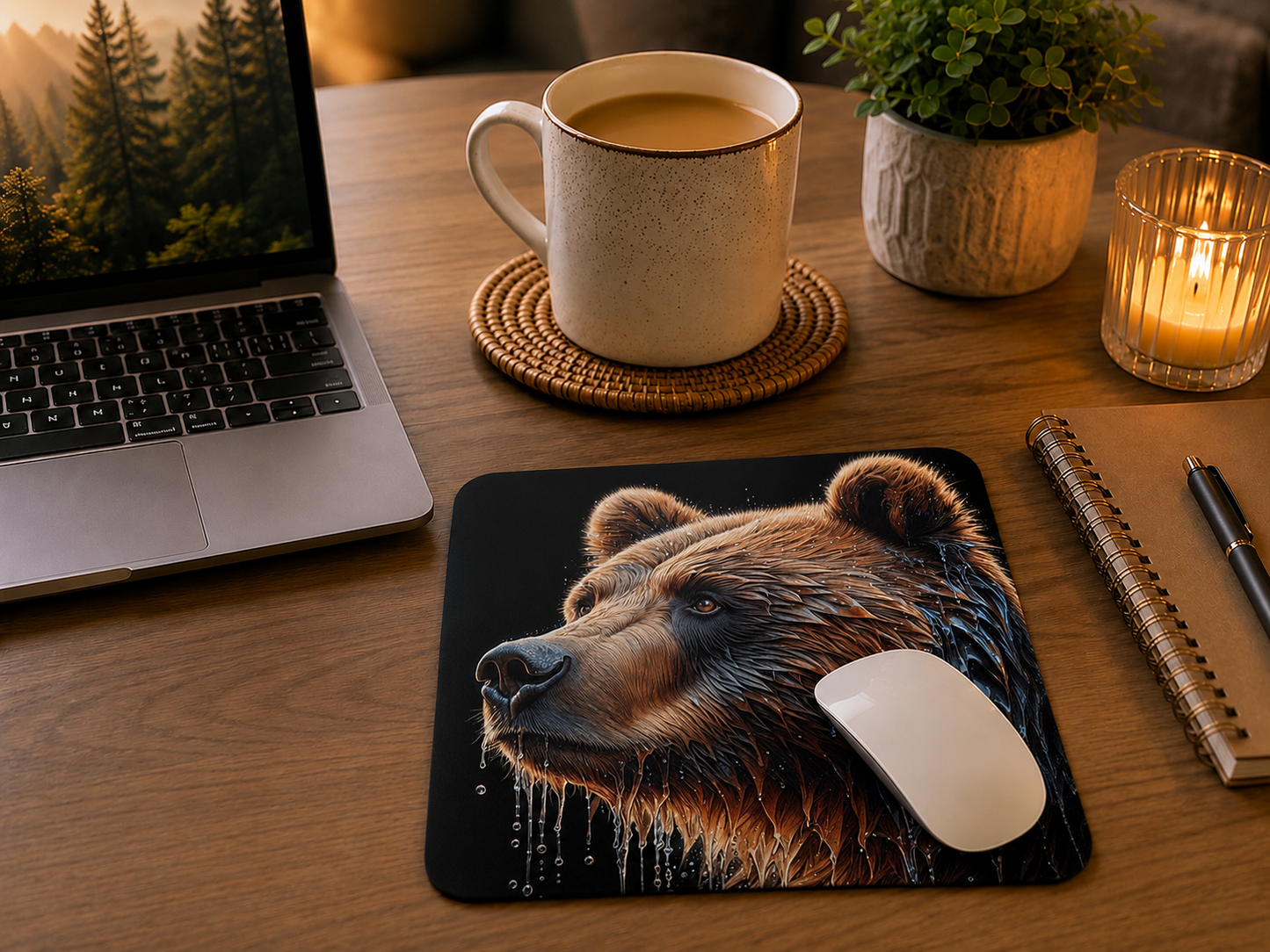 Majestic Bear Mouse Pad