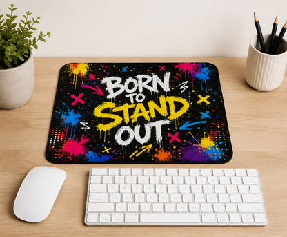 Born To Stand Out Graffiti Mouse Pad